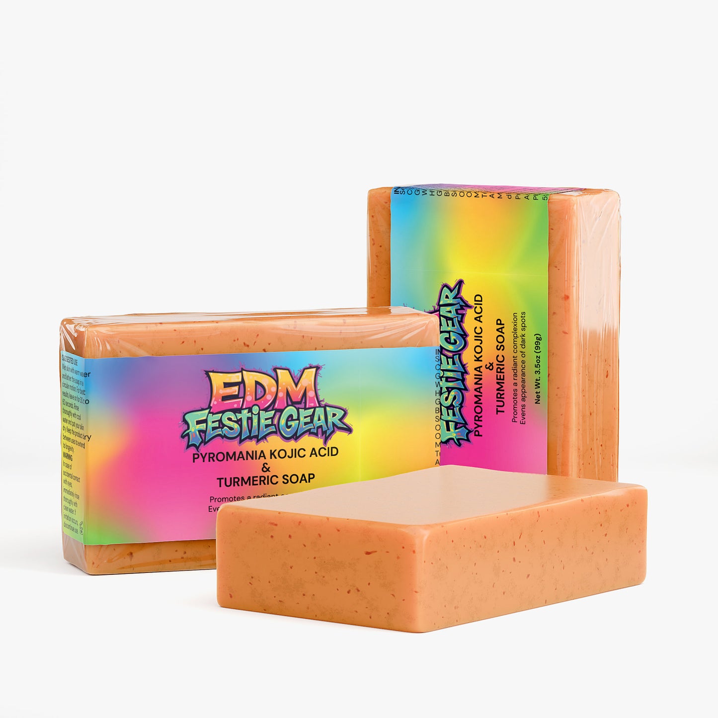 Pyromania Kojic Acid & Turmeric Soap - Brighten and Hydrate for the Festival Vibe