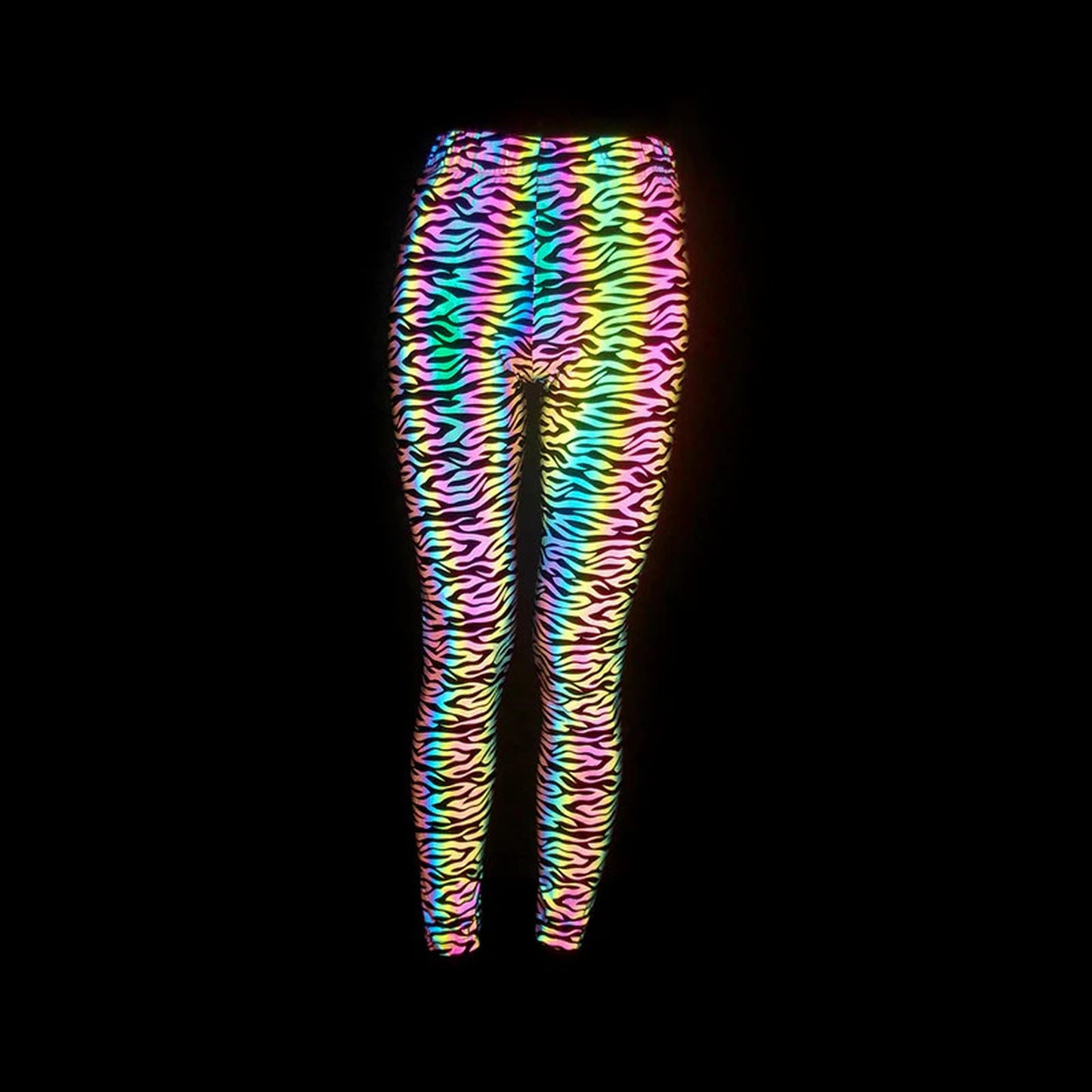 Reflective Slim Fit Fitness Pants for Raves and Festivals - Perfect for EDM Enthusiasts