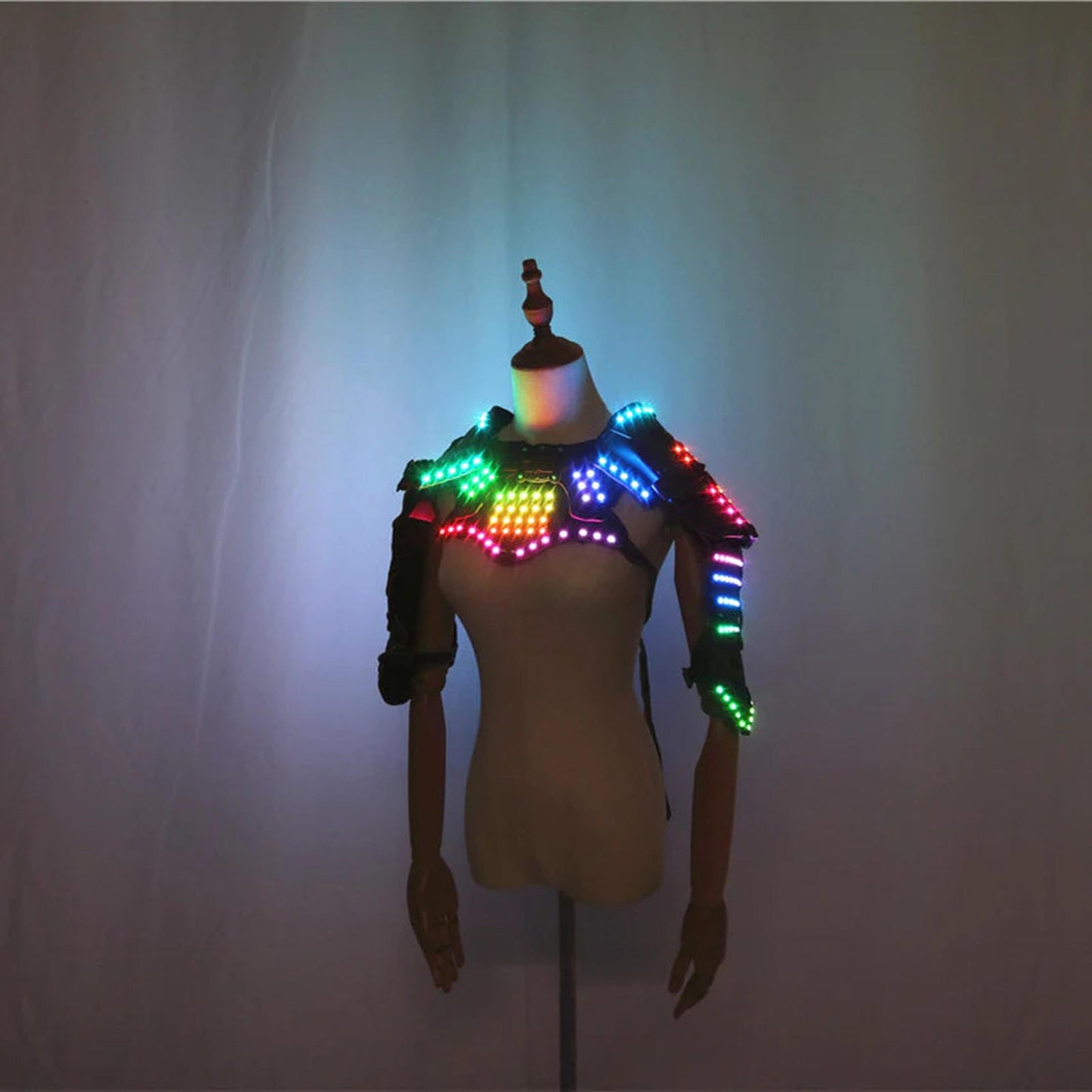Glowing LED Clothes Armor Leather For Raves And EDM Music Festivals