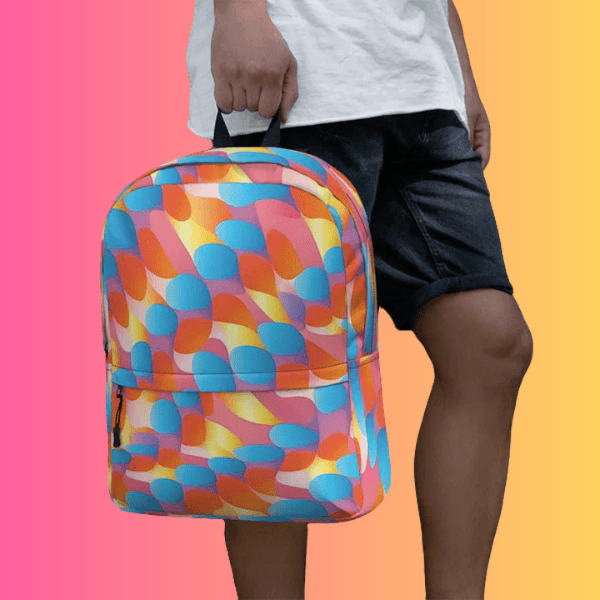 Abstract Festival Backpack - Gear Up for Your EDM Adventure