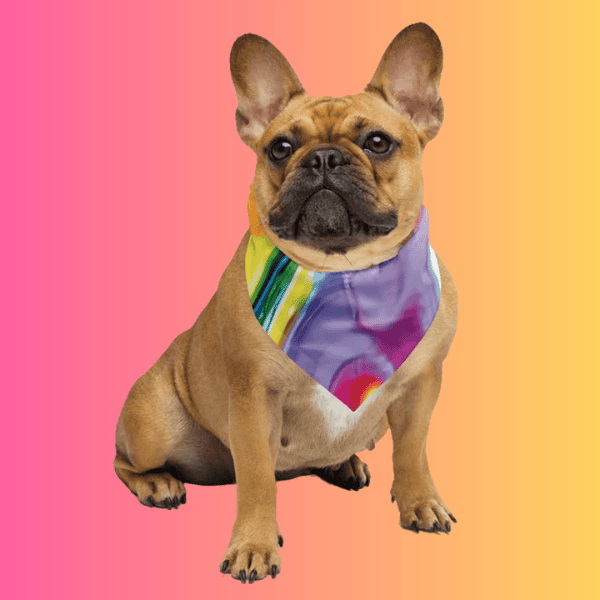 Psychedelic Alcohol Ink Bandana for Rave Enthusiasts