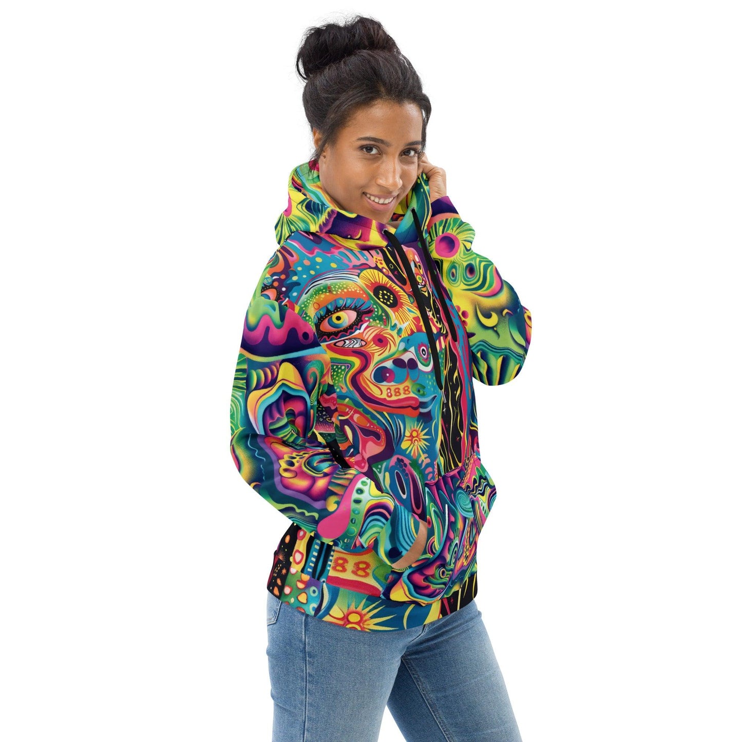 Trippy Melting Abstract Unisex Hoodie - EDMFestieGear.com