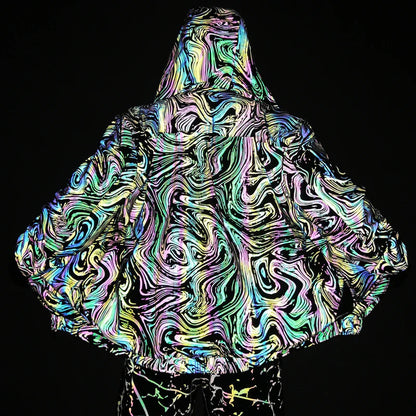 Reflective Rave Coat for EDM Festivals