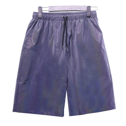 Reflective Festival Shorts for EDM and Rave Events in Plus Sizes