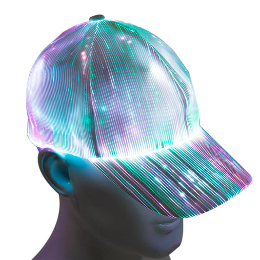 Led fiber Optic hat For EDM Festivals And Raves