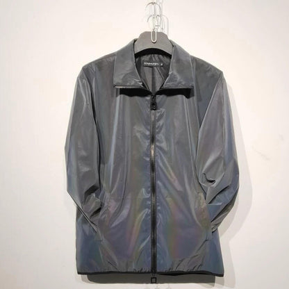 Reflective Lapel Coat for EDM Music Festivals and Raves