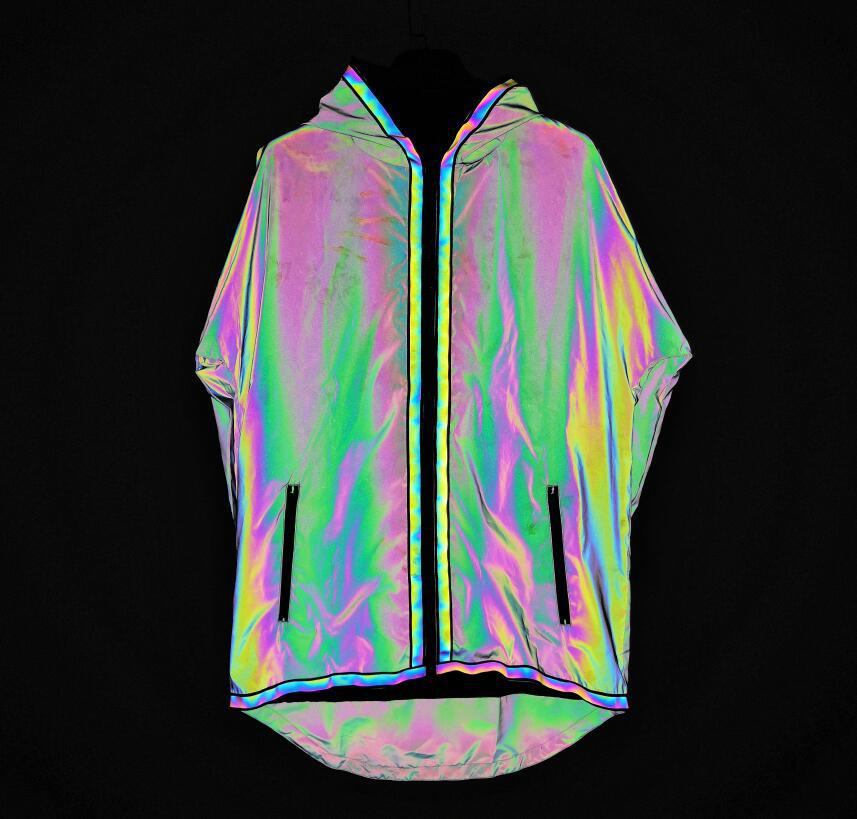 Reflective Hooded Jacket for EDM Festivals