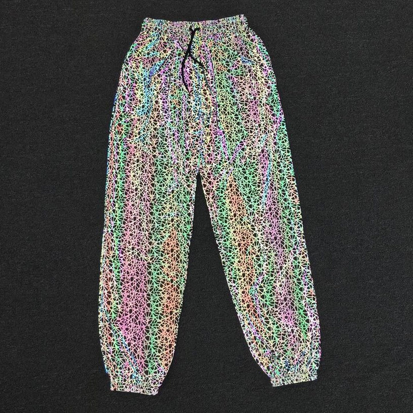 Festive Reflective Pants for EDM Rave Festivals