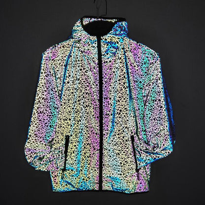 Reflective Rave Festival Pants for EDM Lovers