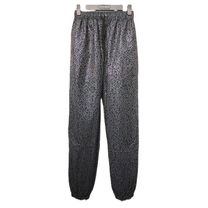 Reflective Rave Festival Pants for EDM Lovers
