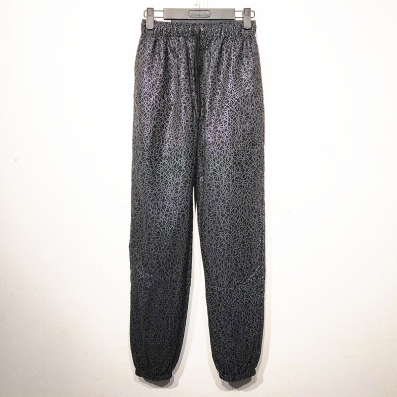 Reflective Rave Festival Pants for EDM Lovers