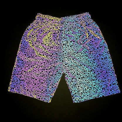 EDM Reflective Festival Shorts for Raves and Events