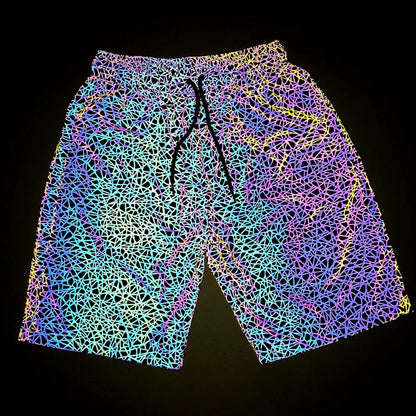 EDM Reflective Festival Shorts for Raves and Events