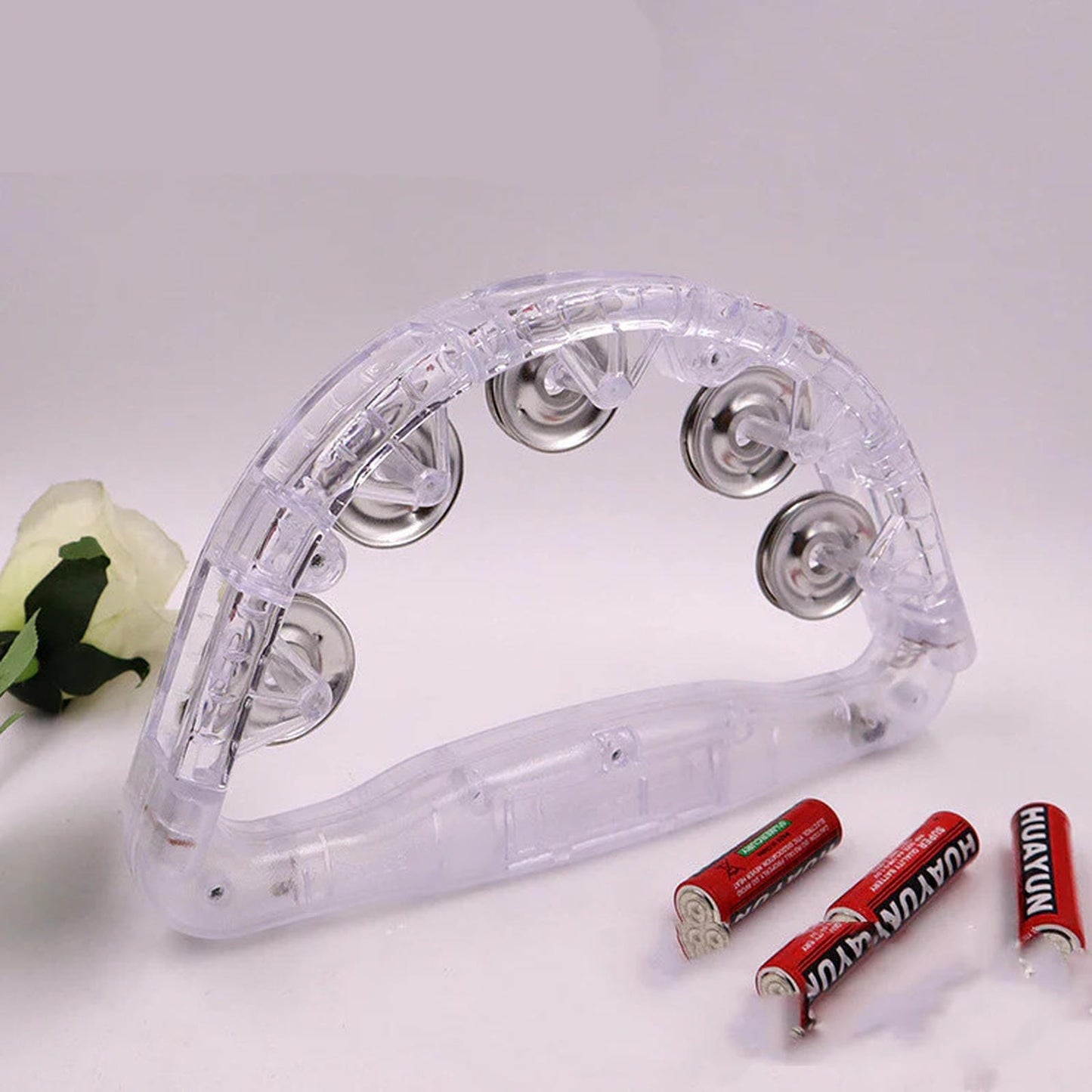Plastic Led Tambourine Toy For EDM Festivals And Raves