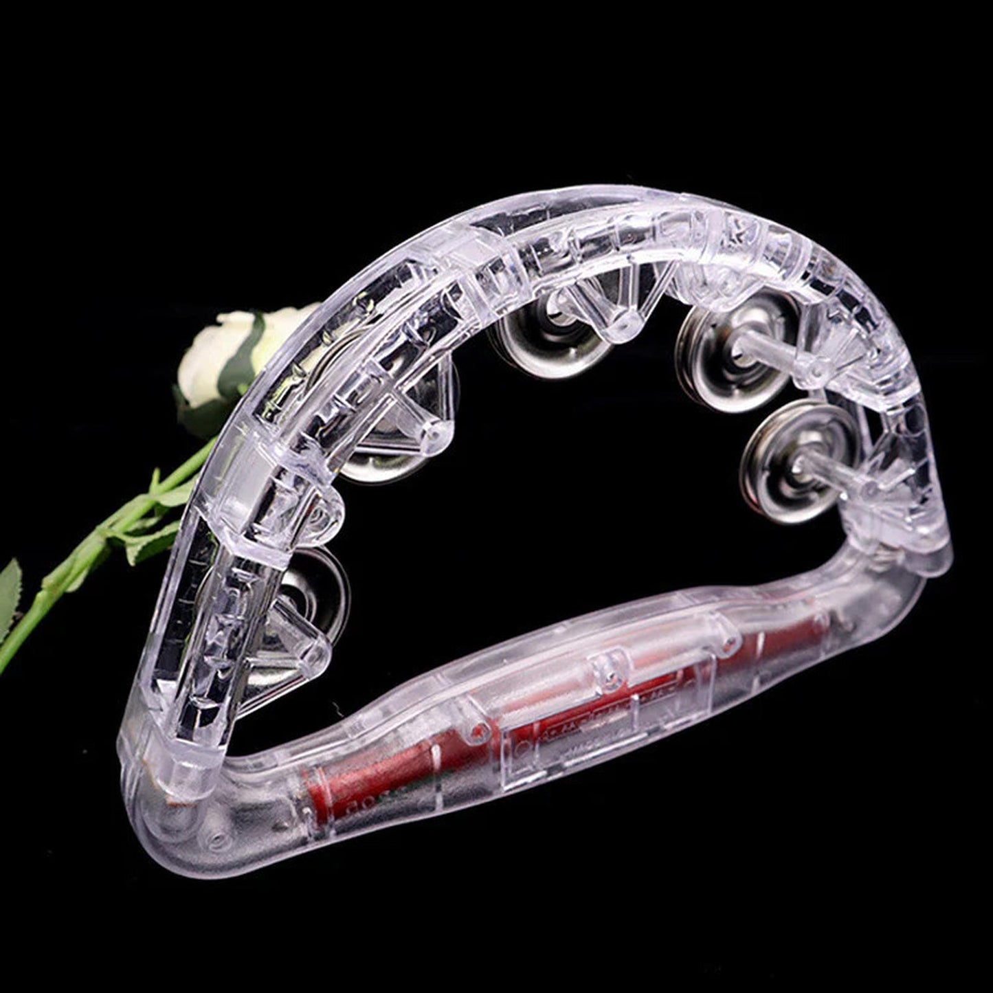 Plastic Led Tambourine Toy For EDM Festivals And Raves