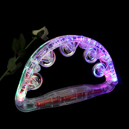 Plastic Led Tambourine Toy For EDM Festivals And Raves