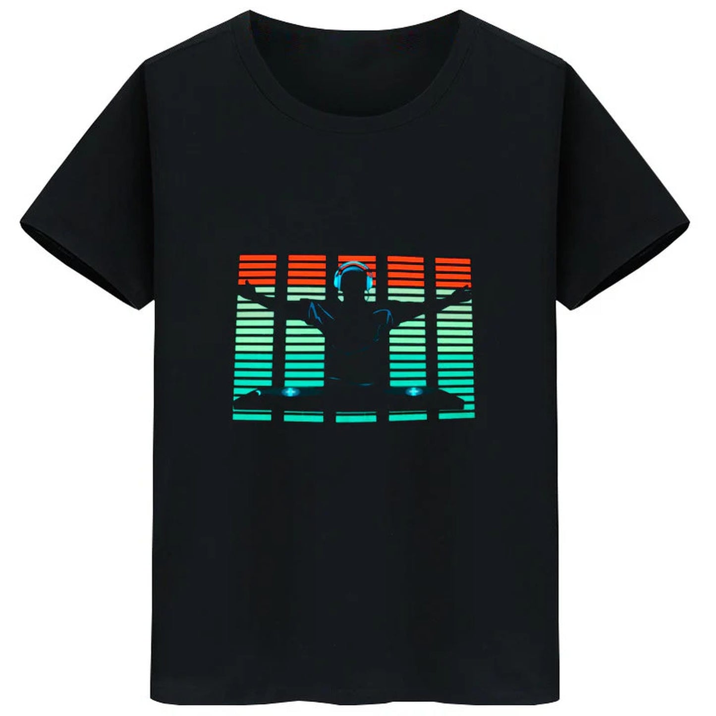 Voice-activated Light-emitting Clothes Led Light-emitting T-shirt