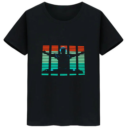 Voice-activated Light-emitting Clothes Led Light-emitting T-shirt