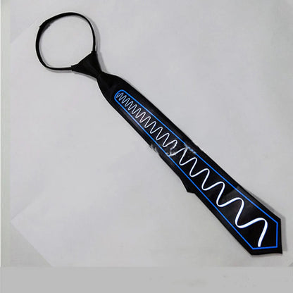 Glowing Voice-Activated Tie for Raves and EDM Festivals