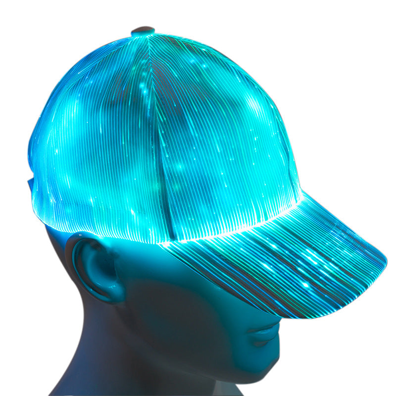 Led fiber Optic hat For EDM Festivals And Raves