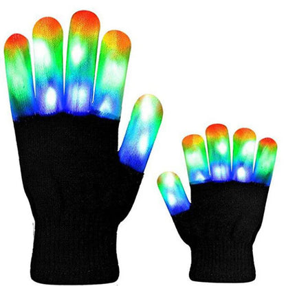 LED Glowing Gloves For EDM Music Festivals And Raves