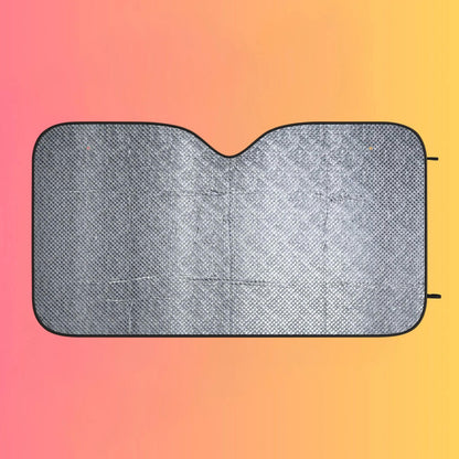 EDM Festie Gear Car Sun Shade — Neon Gradient Auto Windshield Protector