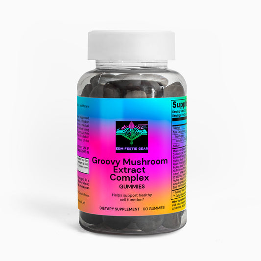 Groovy Mushroom Extract Complex - Raspberry Gummies