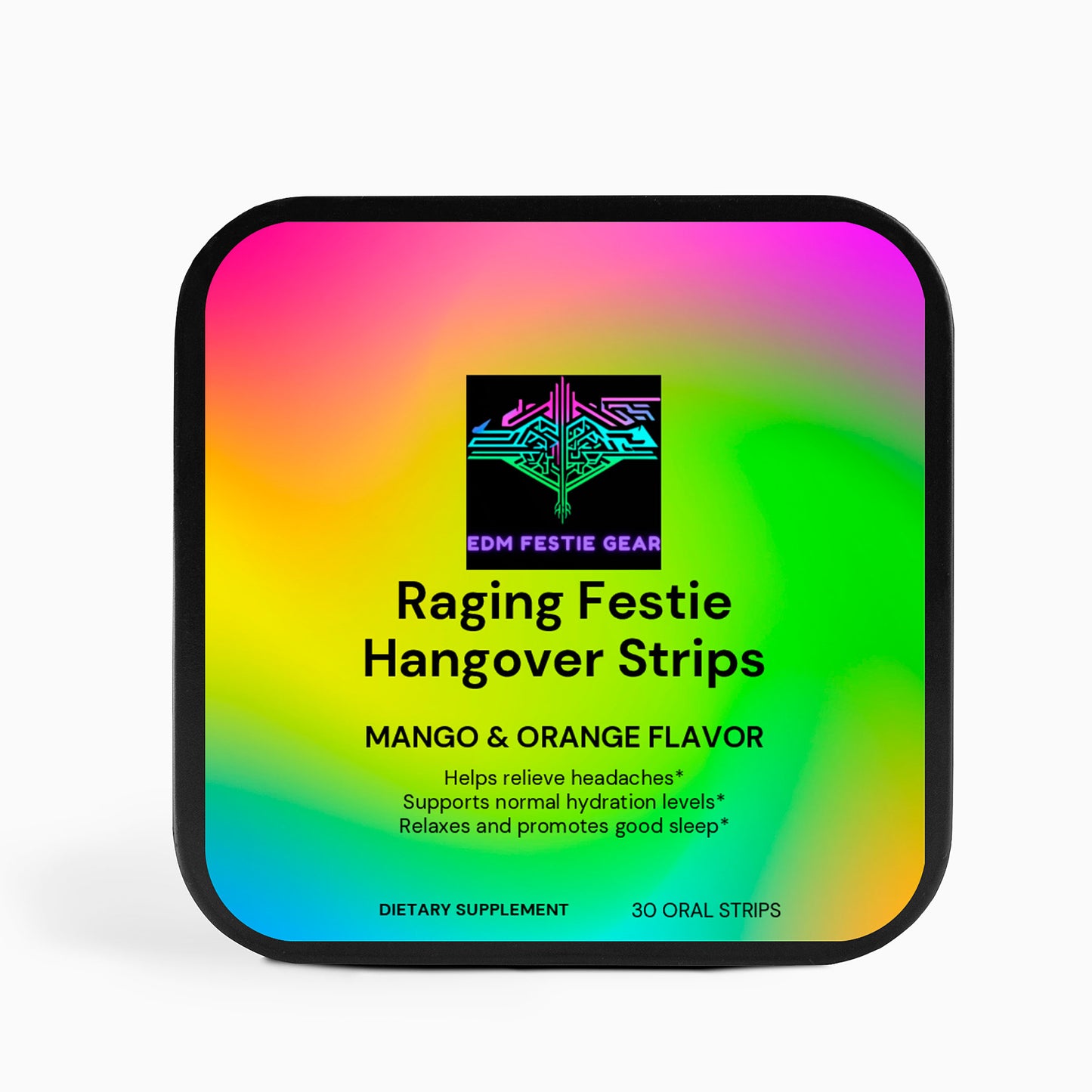 Raging Festie Hangover Strips - EDM Party Recovery