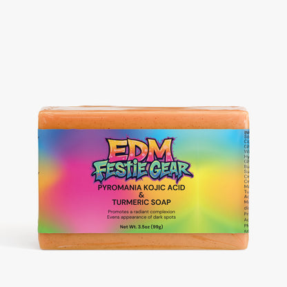 Pyromania Kojic Acid & Turmeric Soap - Brighten and Hydrate for the Festival Vibe