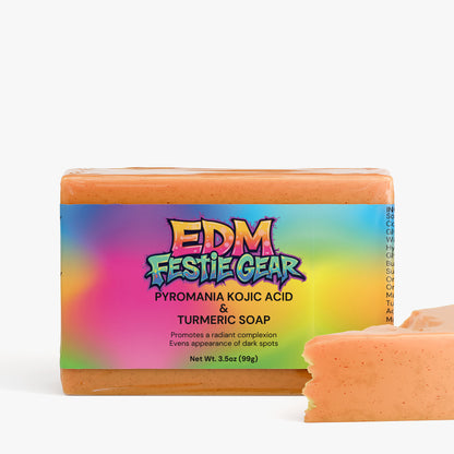 Pyromania Kojic Acid & Turmeric Soap - Brighten and Hydrate for the Festival Vibe