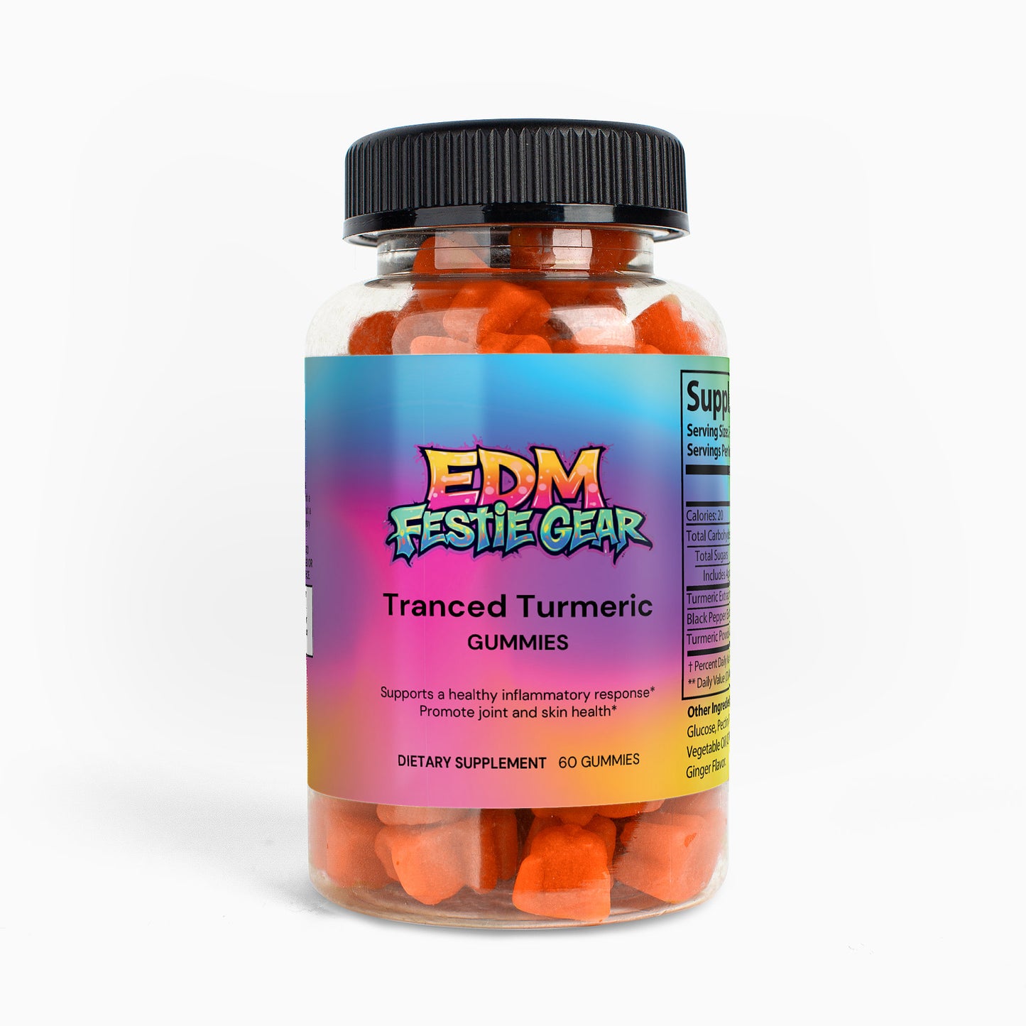 Tranced Turmeric Party Gummies - Ultimate Energy & Recovery Boost for Ravers