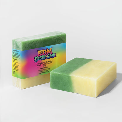 Aloe & Cool Cucumber Revitalizing Soap for Festival Vibes
