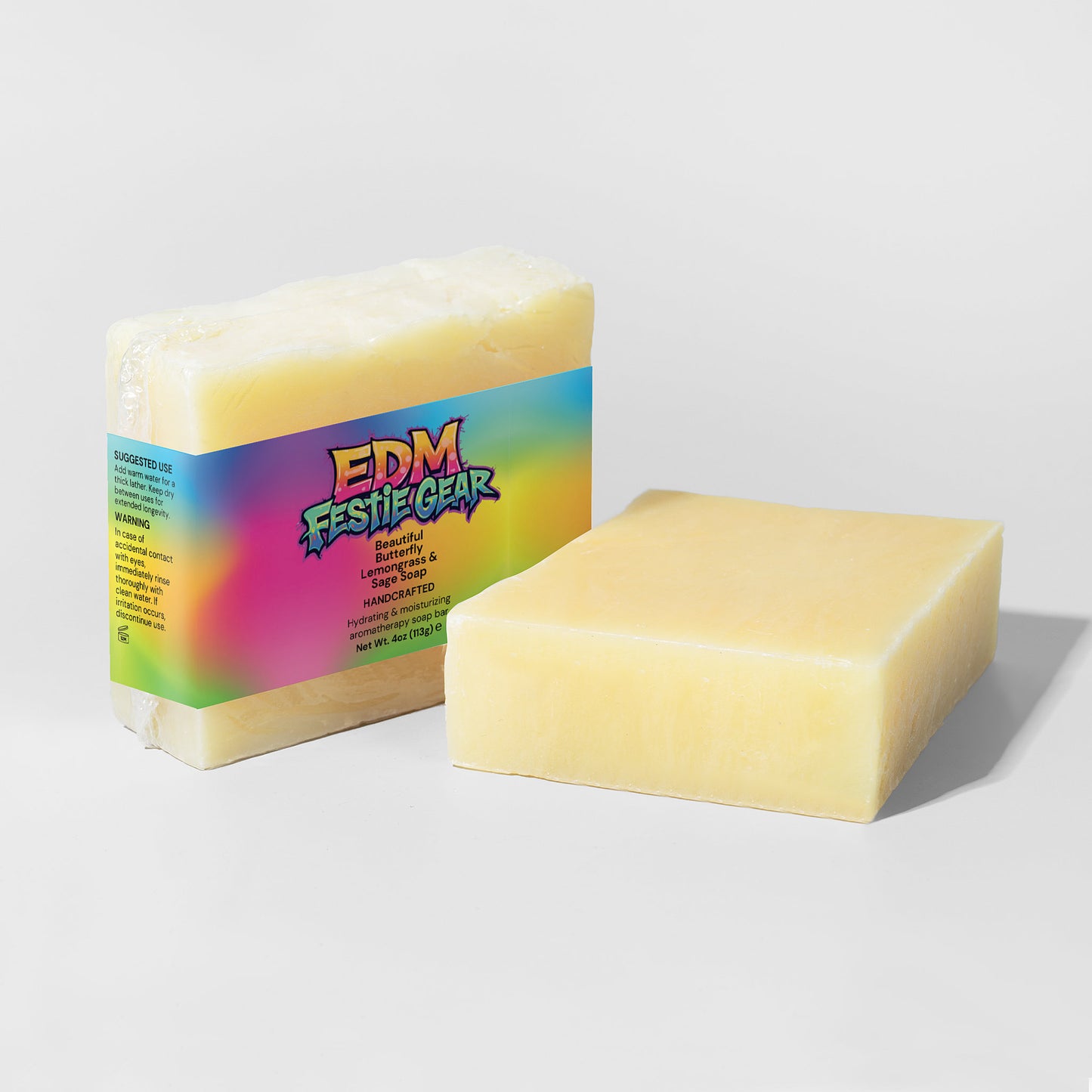 Stunning Butterfly Lemongrass & Sage Festival Soap for Ravers