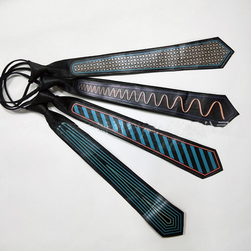 Glowing Voice-Activated Tie for Raves and EDM Festivals