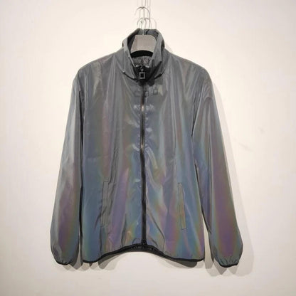 Reflective Lapel Coat for EDM Music Festivals and Raves