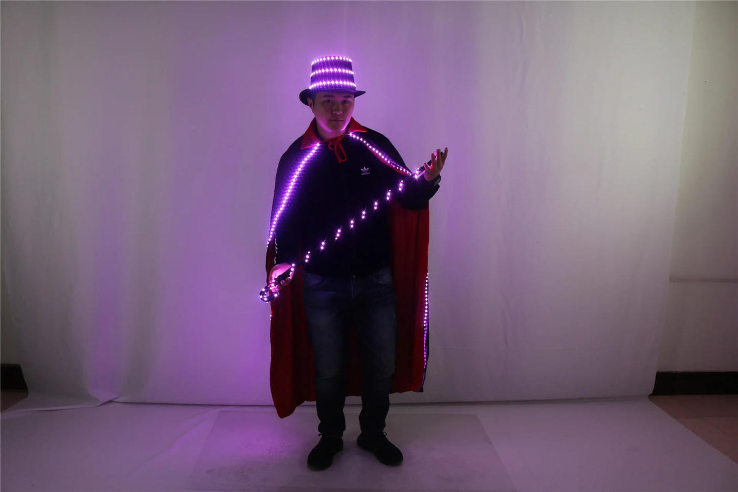 Glowing Led Hat Cloak Cosplay For EDM Raves And Festivals