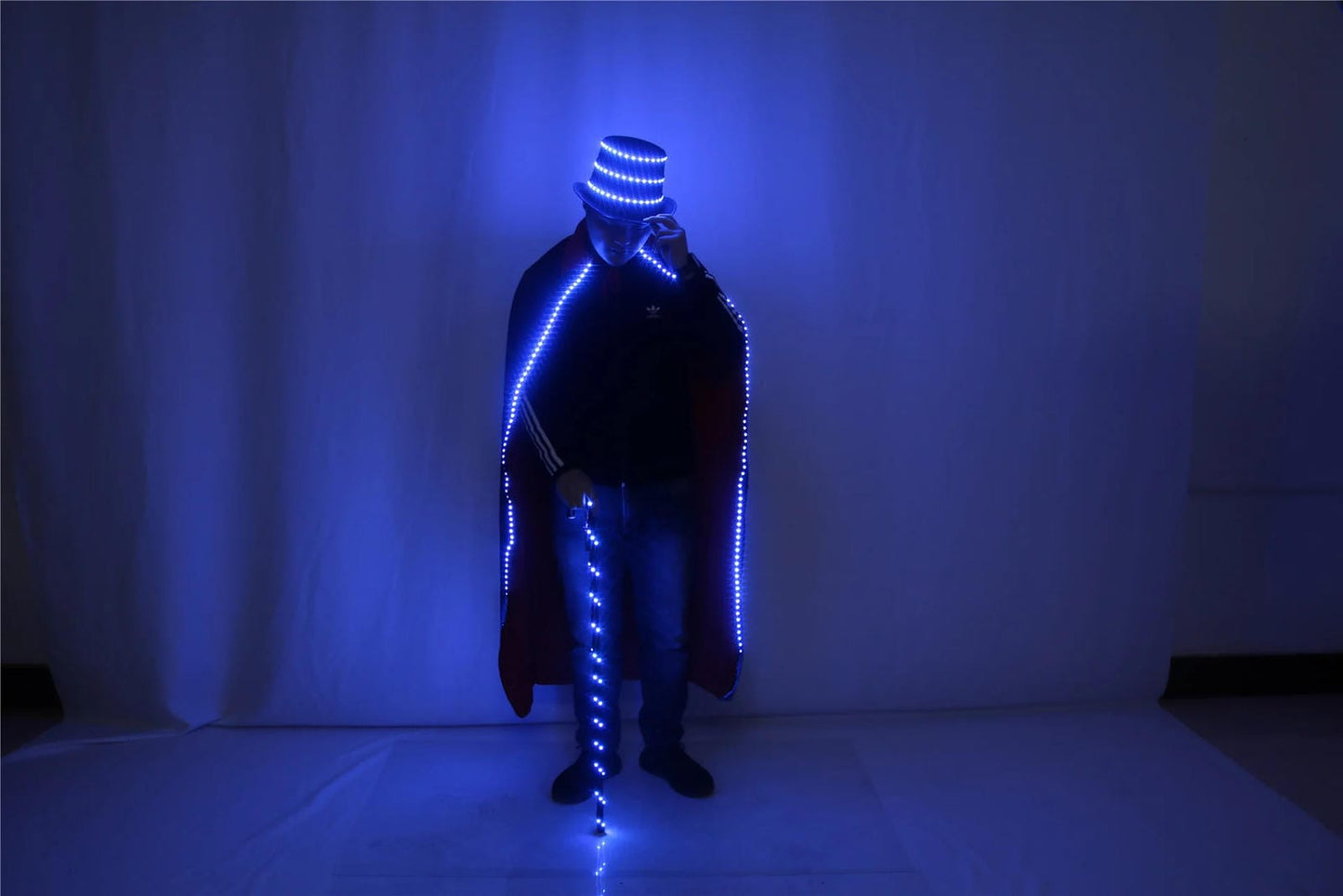 Glowing Led Hat Cloak Cosplay For EDM Raves And Festivals