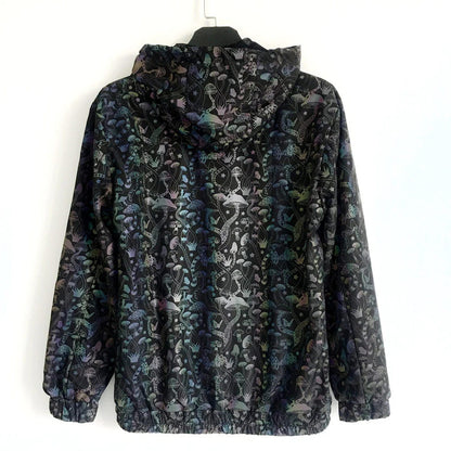 Reflective Hooded Jacket for EDM Raves and Music Festivals