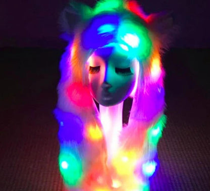 Rave LED Hood Scarff For EDM Festivals