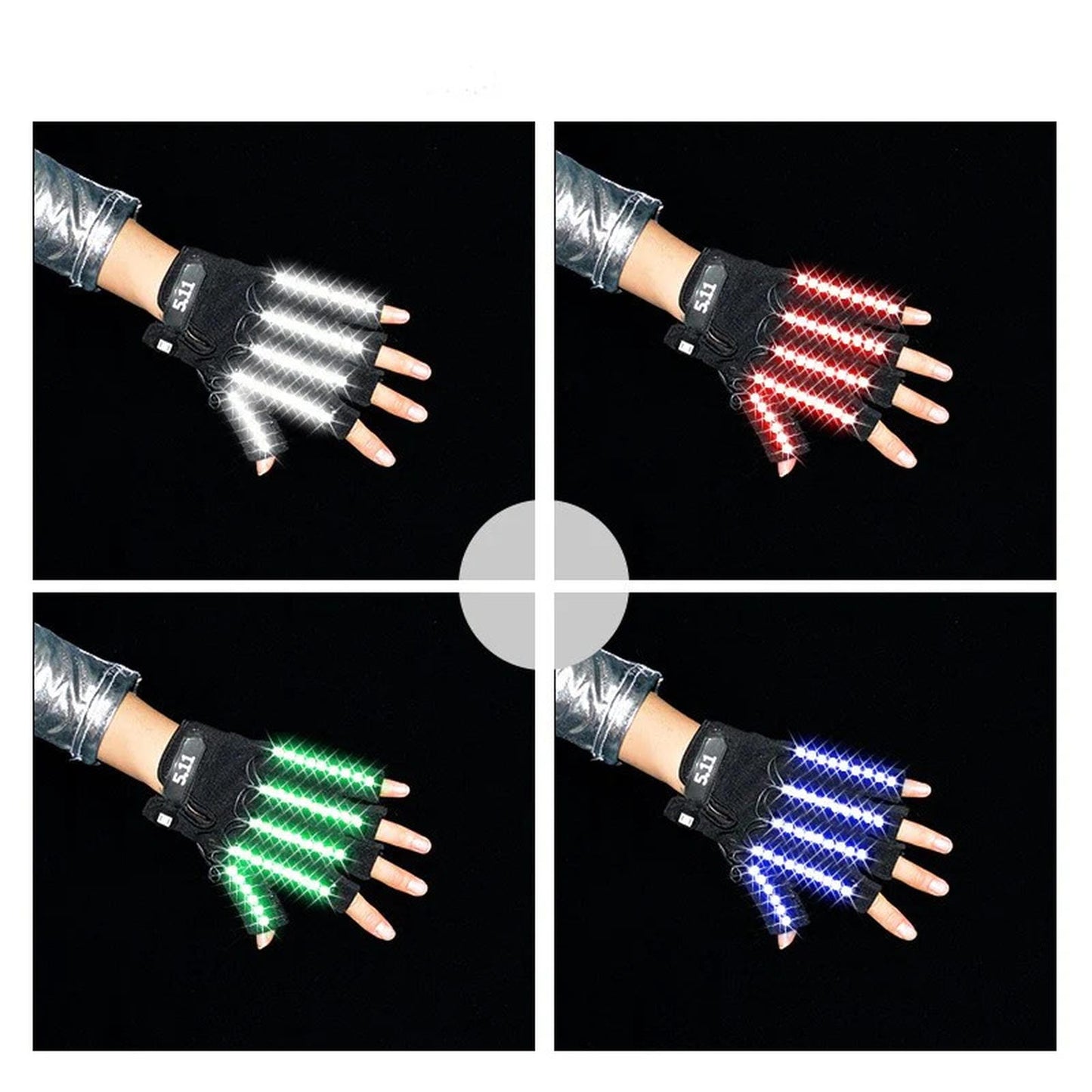 LED Finger Gloves for EDM Festivals and Raves - Illuminate Your Experience