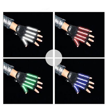 LED Finger Gloves for EDM Festivals and Raves - Illuminate Your Experience