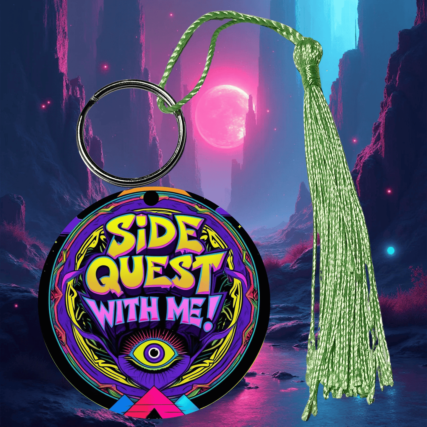 PLURR Aluminum Keychain for Raves and Festivals