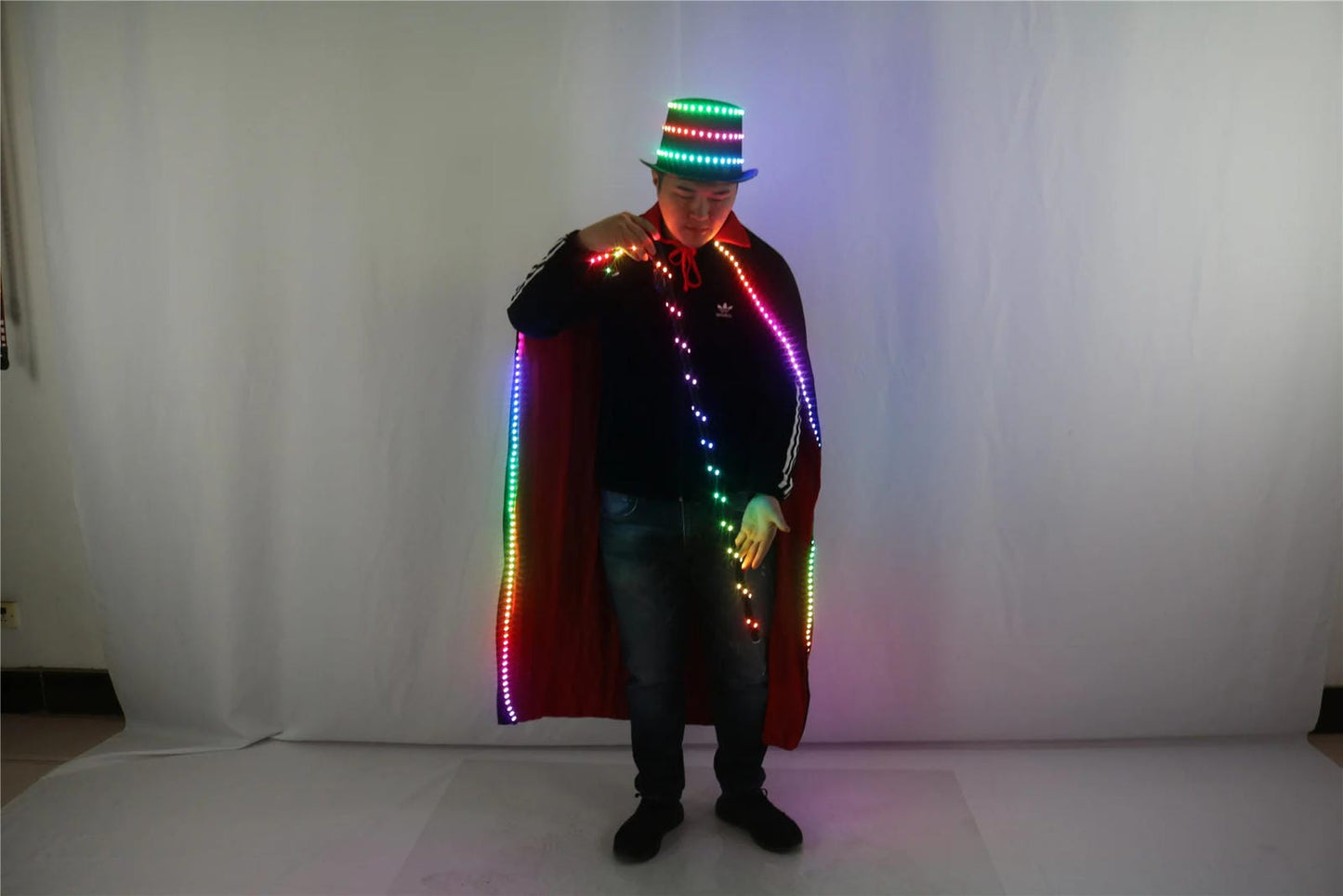 Glowing Led Hat Cloak Cosplay For EDM Raves And Festivals