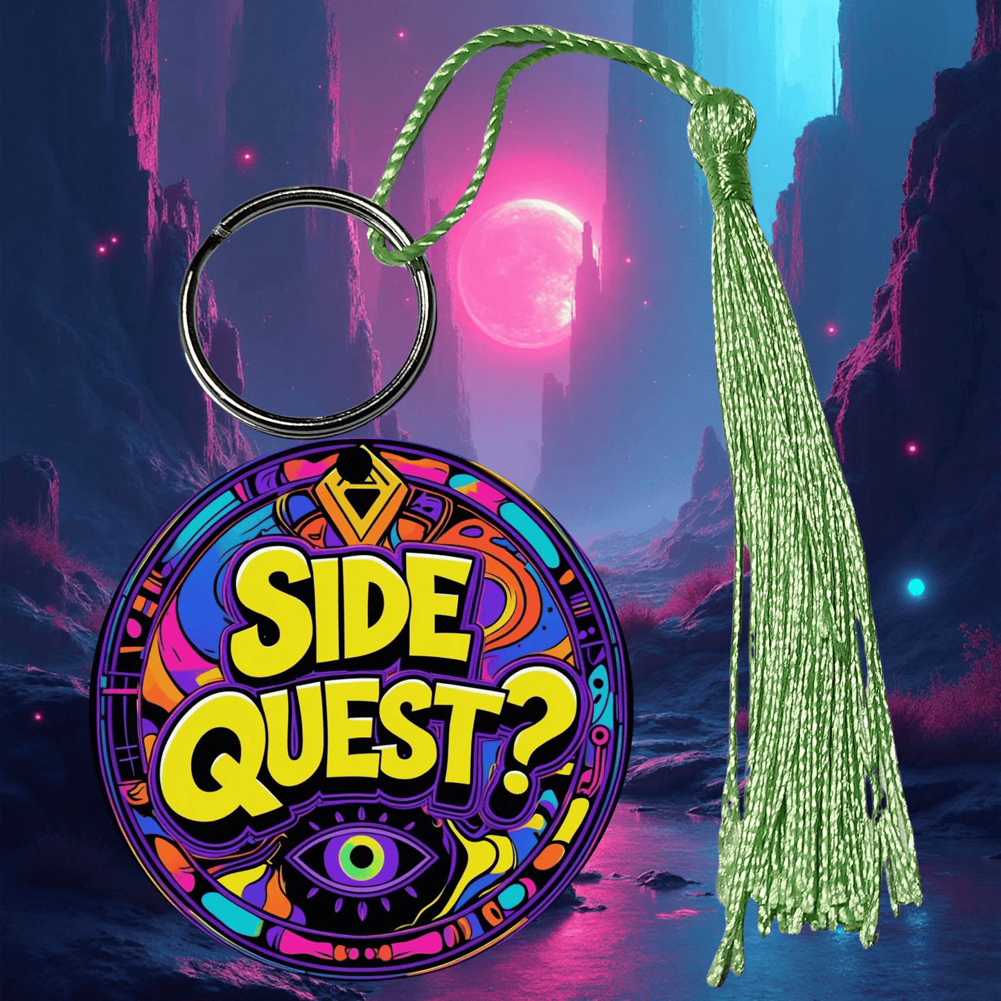 PLURR Aluminum Keychain for Raves and Festivals