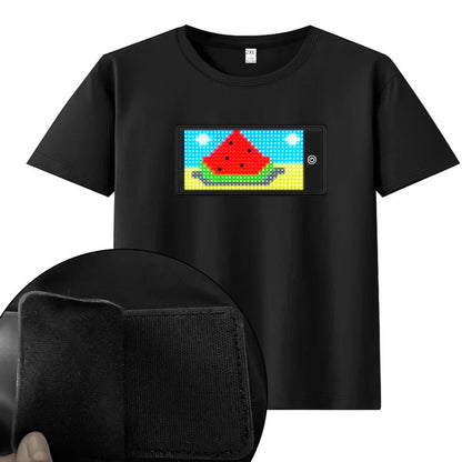 LED Clothes Display Screen Internet Celebrity Luminous Trendy T-shirt