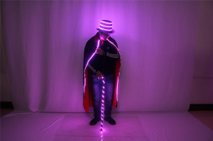 Glowing Led Hat Cloak Cosplay For EDM Raves And Festivals