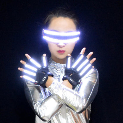 LED Finger Gloves for EDM Festivals and Raves - Illuminate Your Experience