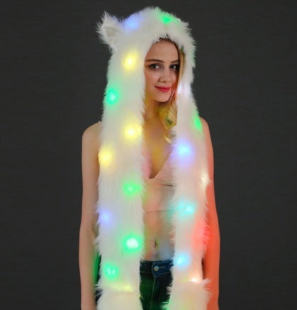 Rave LED Hood Scarff For EDM Festivals