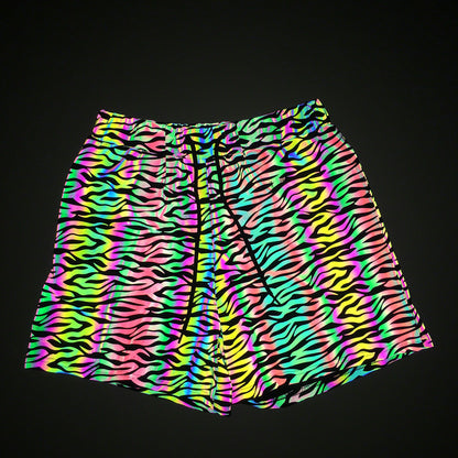Mushroom Reflective Shorts for Rave and EDM Festivals