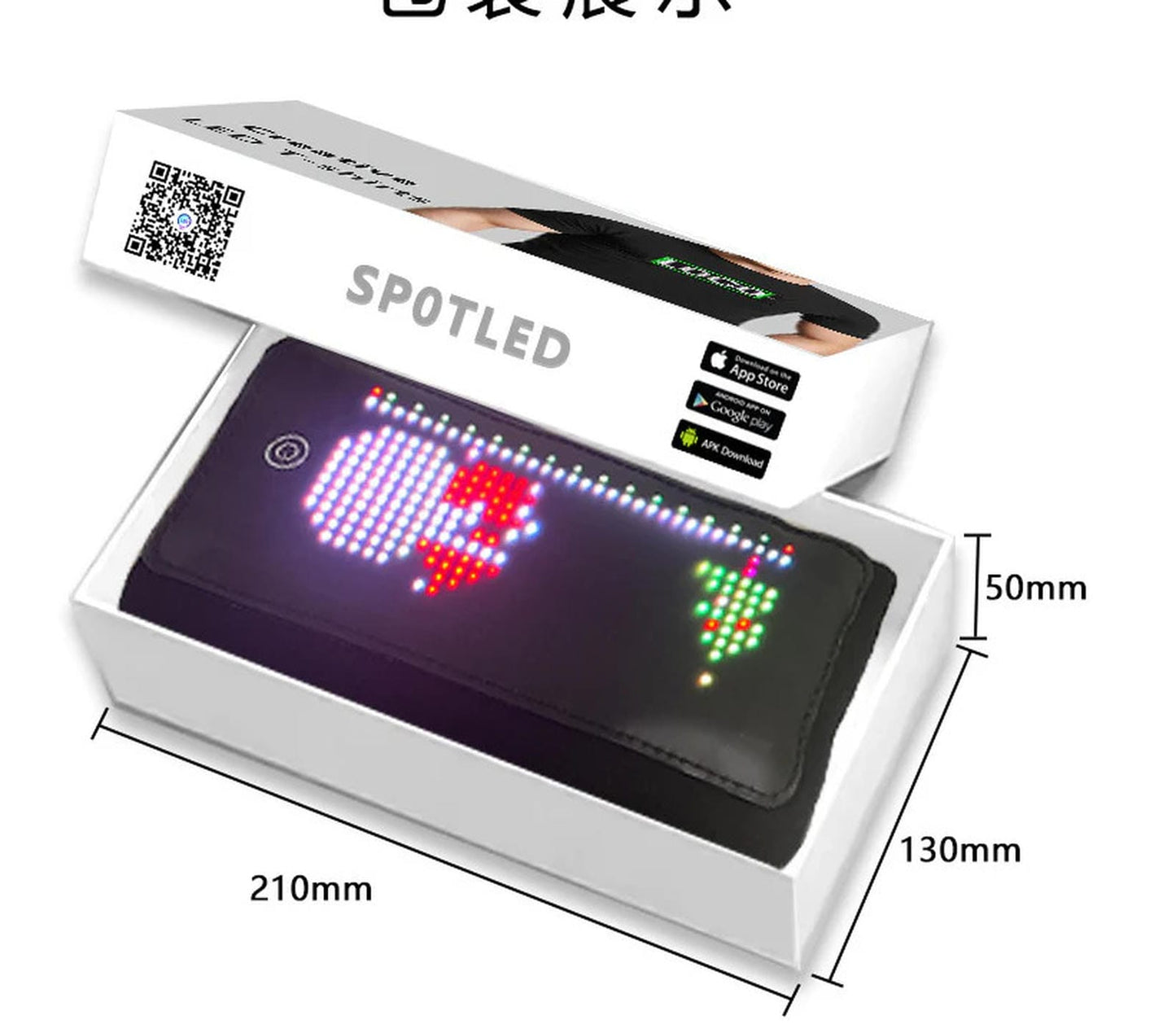 LED Clothes Display Screen Internet Celebrity Luminous Trendy T-shirt